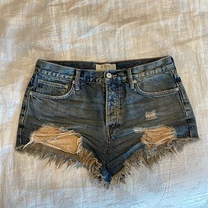 Free People Loving Good Vibrations Cutoffs